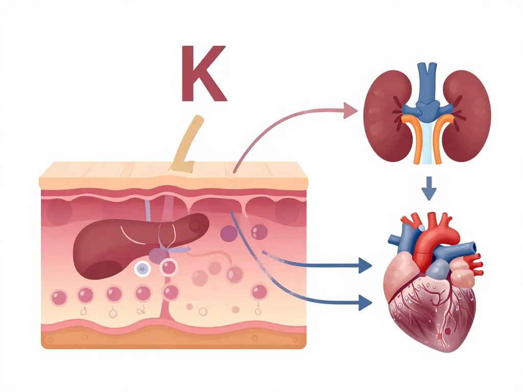 Schéma anatomie en K montrant kératine, kyste et organes liés