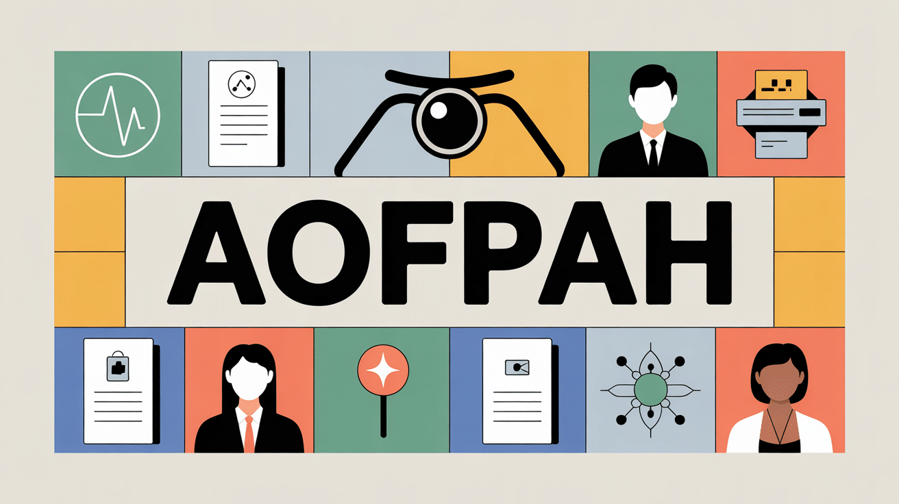 illustration du sigle aofpah dans divers contextes