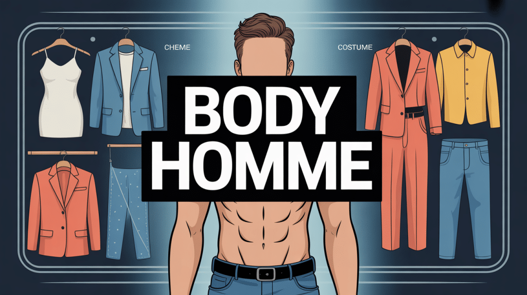 Body homme moderne dans une garde-robe stylée