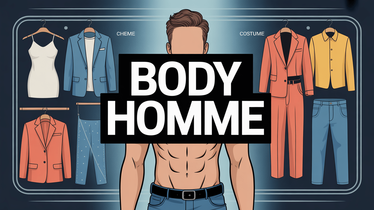 Body homme moderne dans une garde-robe stylée