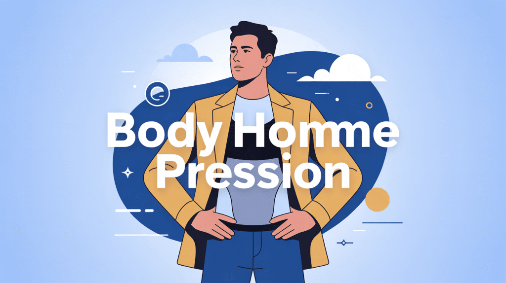 body homme pression sous vêtements élégants posture droite