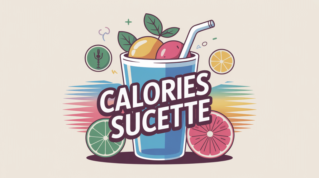 calorie dans une sucette, sucette stylisée, modération alimentaire