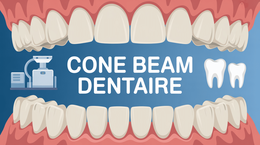 illustration cone beam dentaire appareil et structures maxillo-faciales