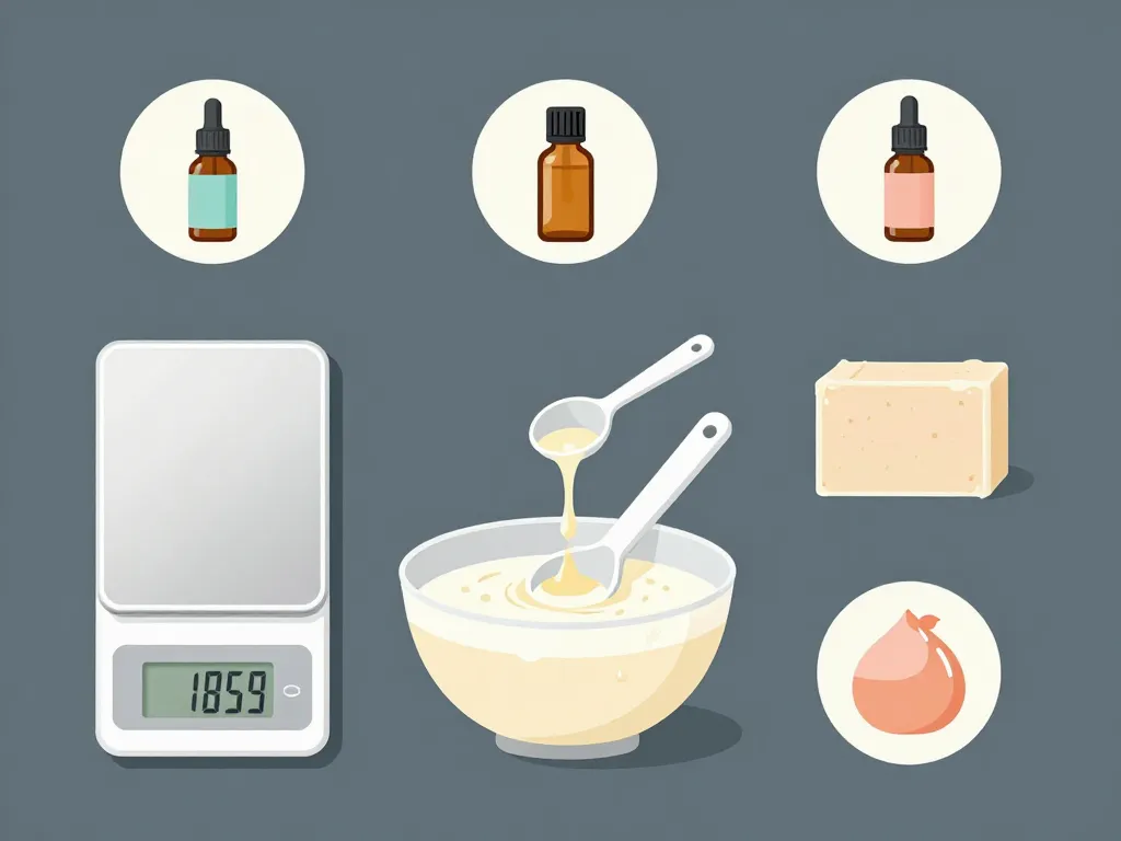 mesure et mélange huile essentielle pour savon maison