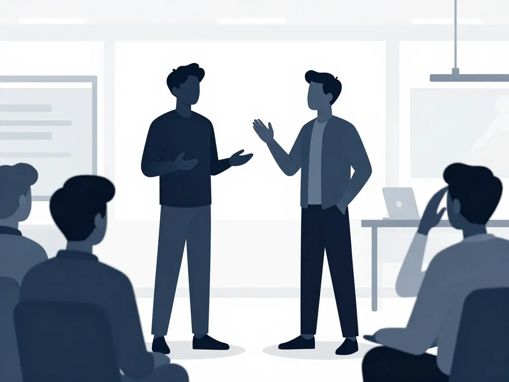 être sûr de soi scène professionnelle confiance