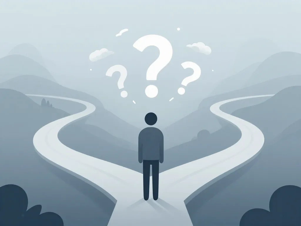 je ne sais pas quoi faire de ma vie image confusion croisée des chemins