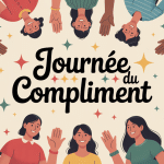 Journée du compliment cercle bienveillance couleurs pastel