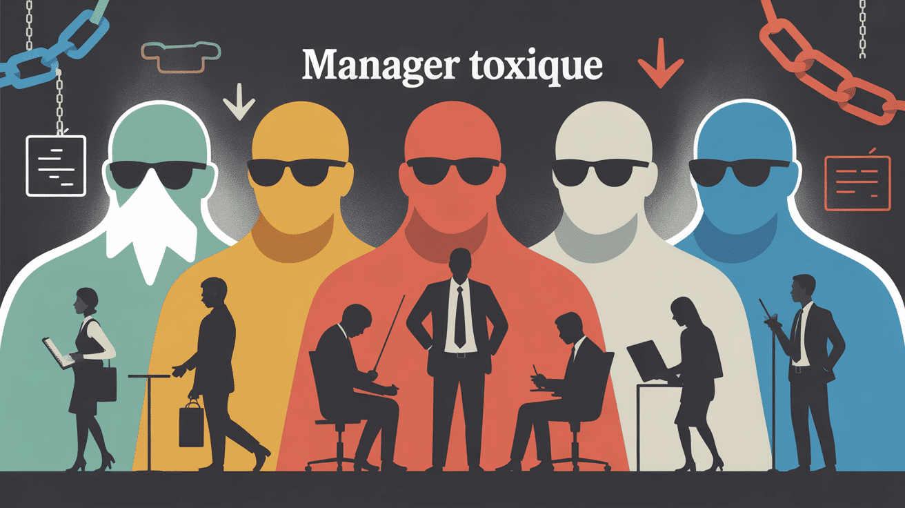 illustration les 15 commandements du manager toxique en entreprise