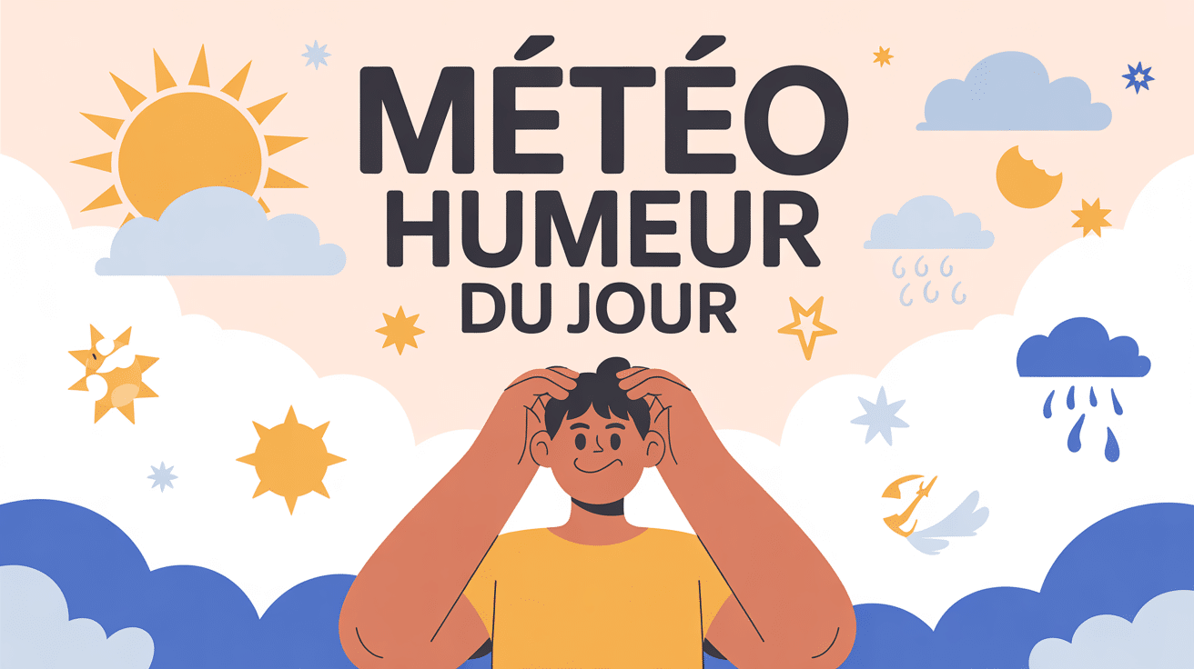 Illustration météo humeur du jour ciel émotions