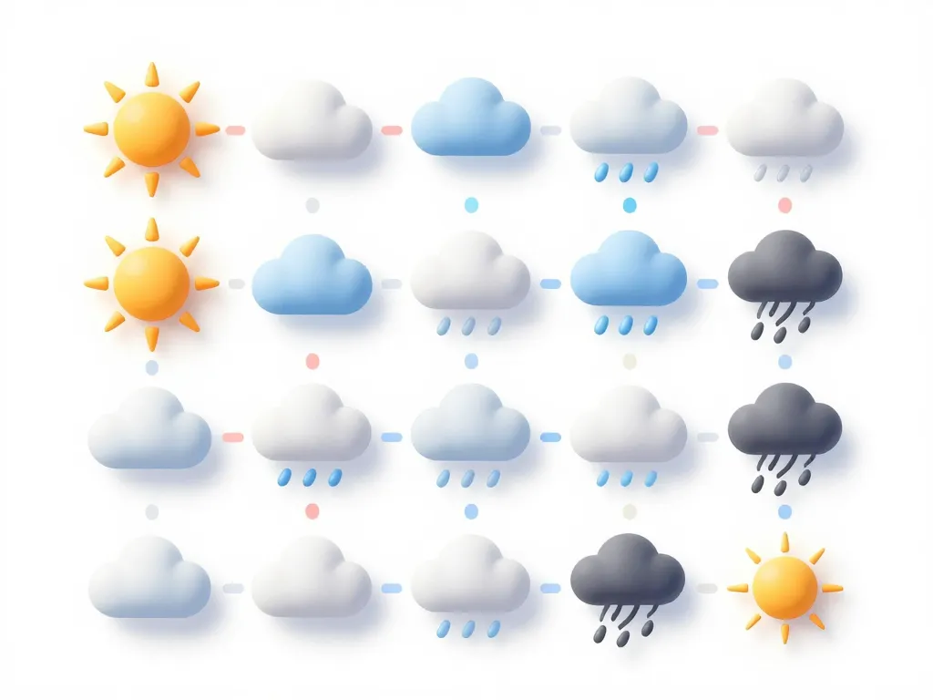 Diagramme météo humeur du jour suivi quotidien