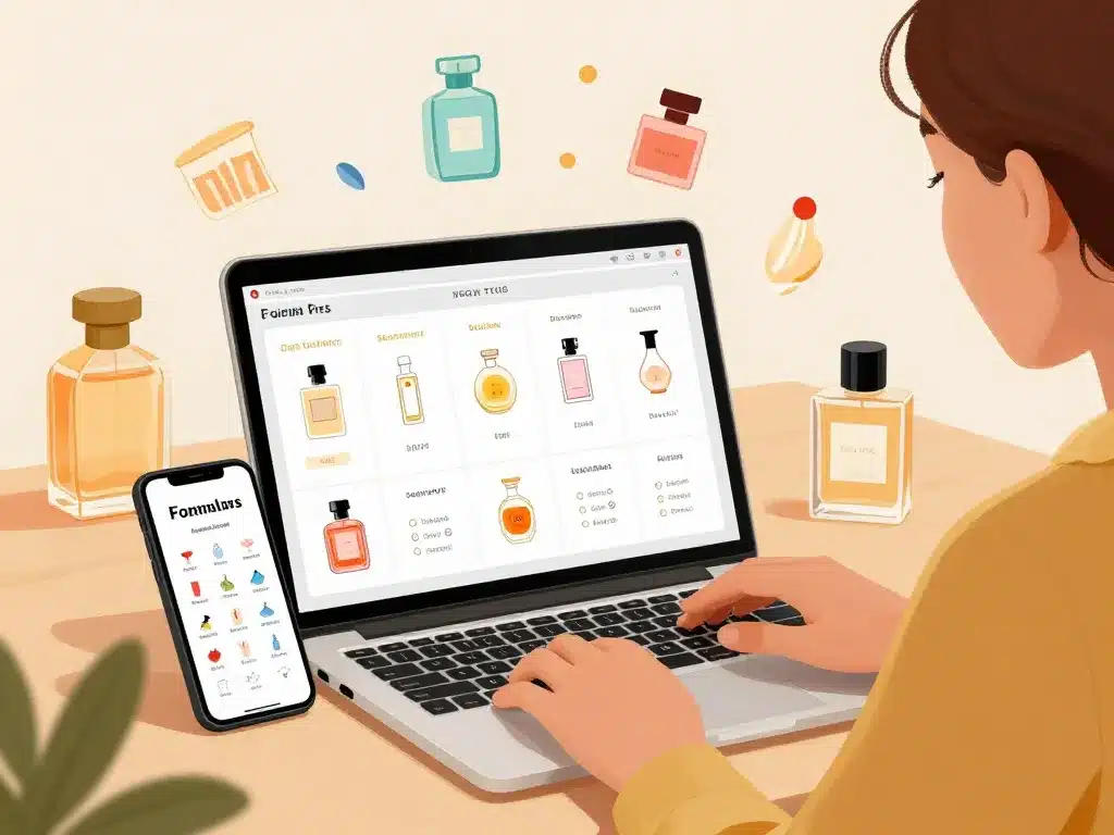 recherche tableau de concordance parfum La Maison des Essences illustration