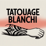 Tatouage blanchi contraste partie éclatante et partie grisâtre