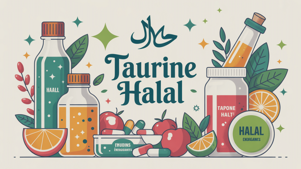illustration taurine halal certification association ingrédients