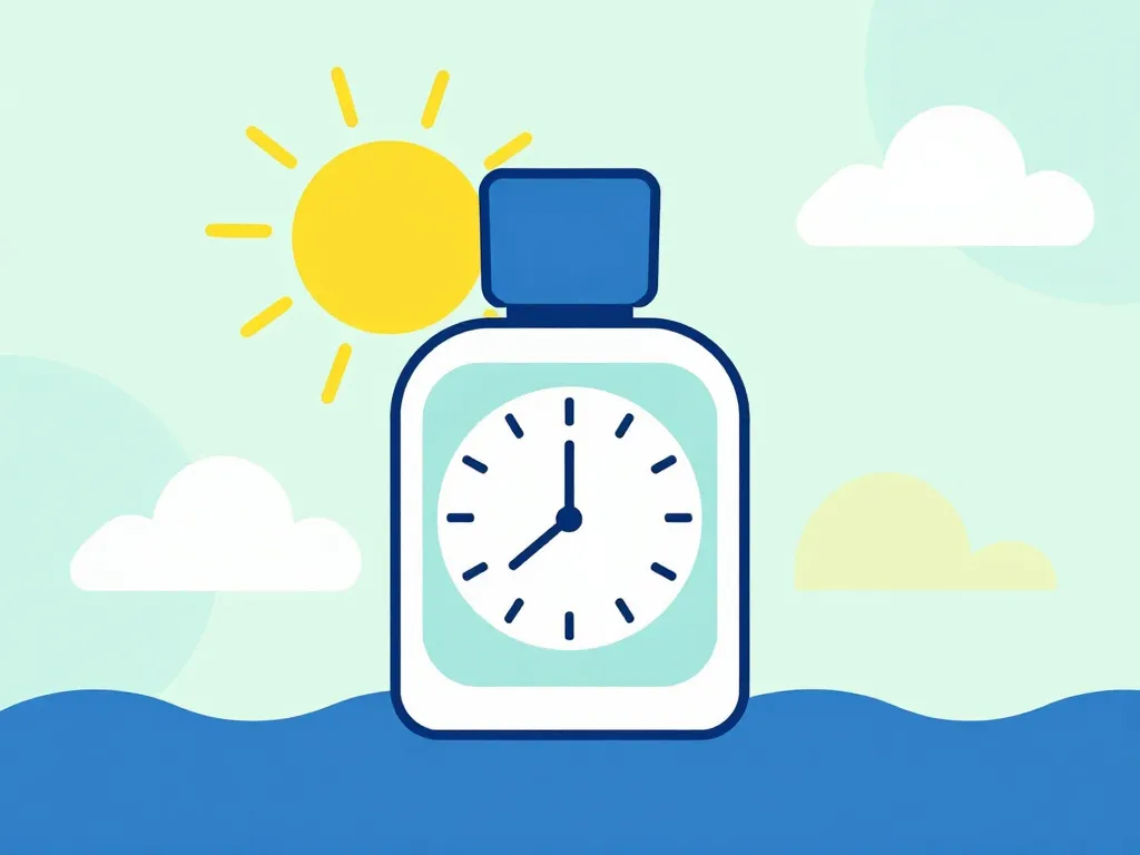 illustration turquoise stone parfum métaphore fraîcheur durée et saisons