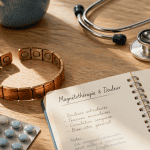 bracelet magnétique avis médical sur table médicale