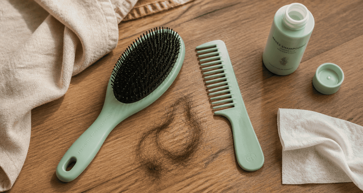 brosse magique sur plan de travail