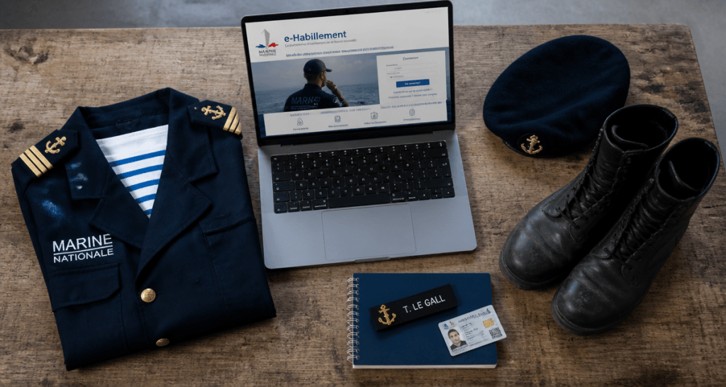 habillement marine uniforme et plateforme en ligne