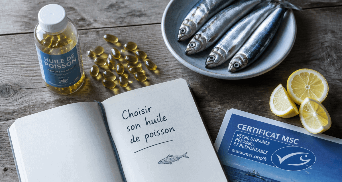 huile de poisson omega 3 capsules sardines