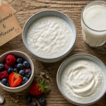 lait fermente et perte de poids bol kefir skyr baies