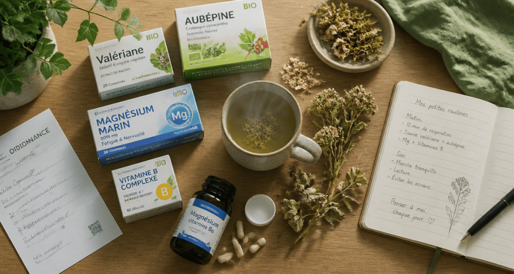 medicament pour calmer les nerfs tisane valériane aubépine