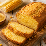 Pain au mais bon pour la sante tranche mie jaune croûte dorée