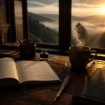 poeme sur la solitude carnet plume cafe