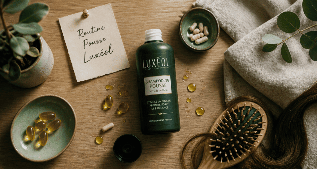 shampoing luxeol avis routine pousse cheveux
