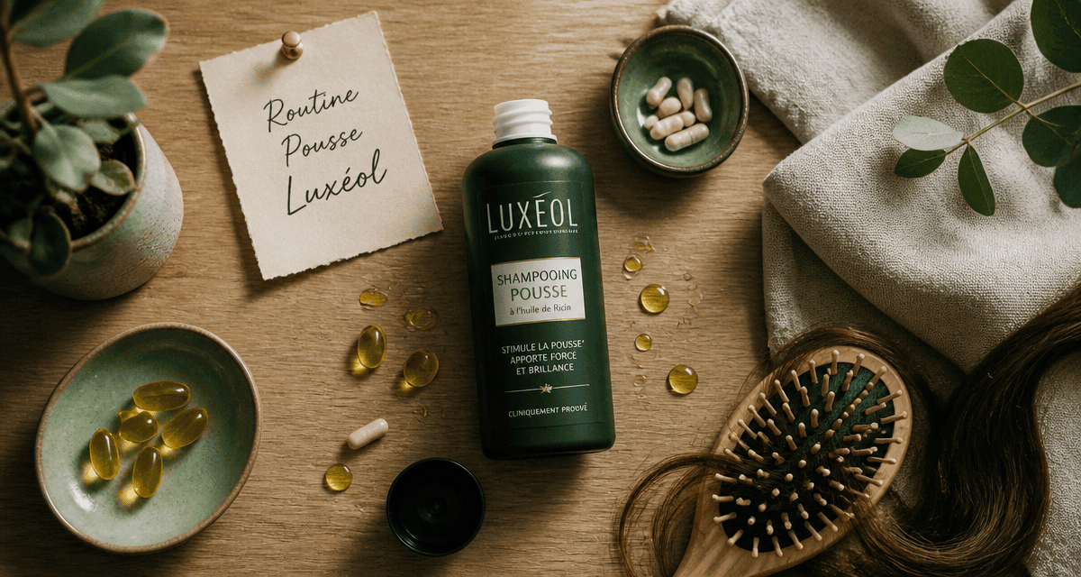 shampoing luxeol avis routine pousse cheveux