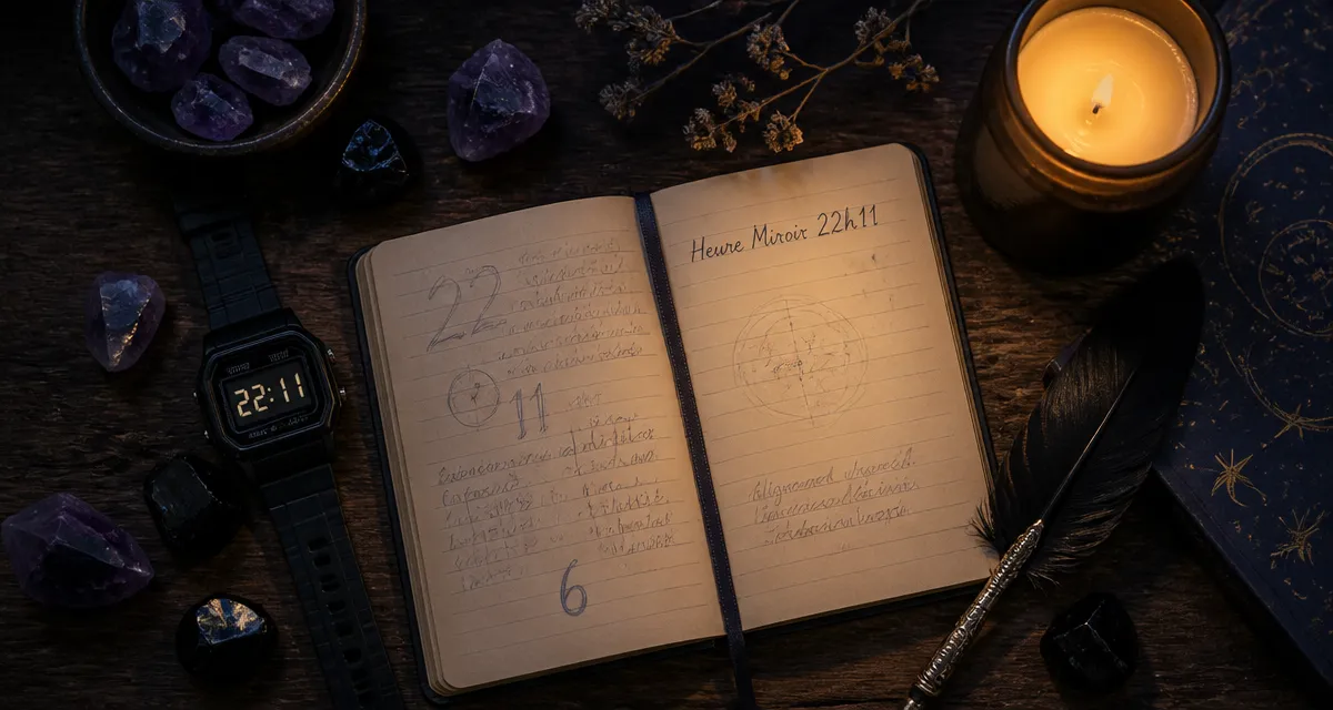 22h11 signification montre carnet pierres