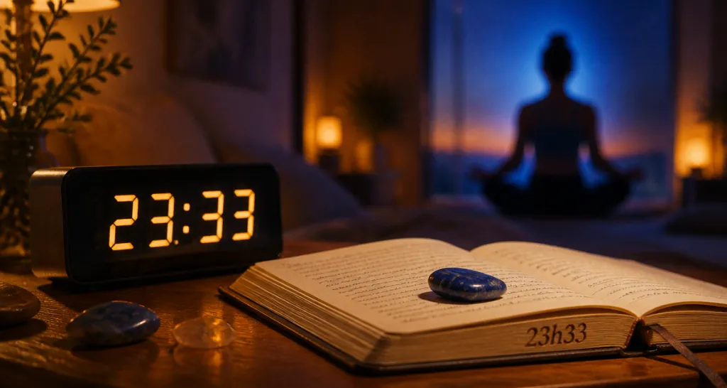 23h33 signification, heure miroir, ange Haiaiel, numérologie