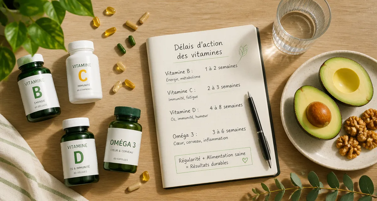 au bout de combien de temps les vitamines font effet table