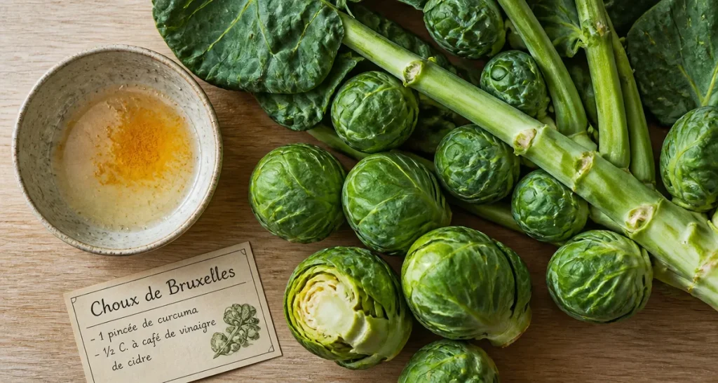 Choux de Bruxelles pour maigrir : 43 calories, vapeur et vinaigre de cidre