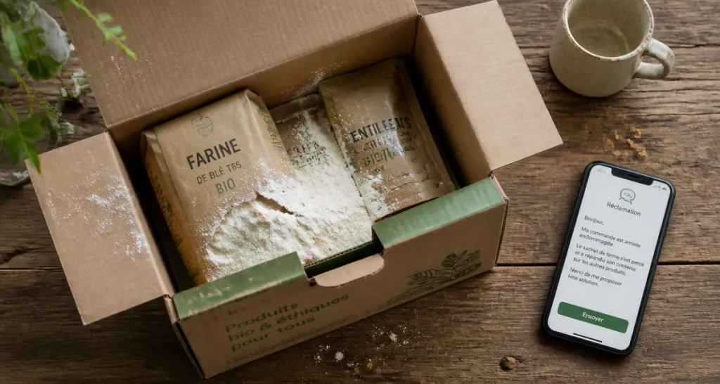 la fourche avis négatif colis abîmé produits bio
