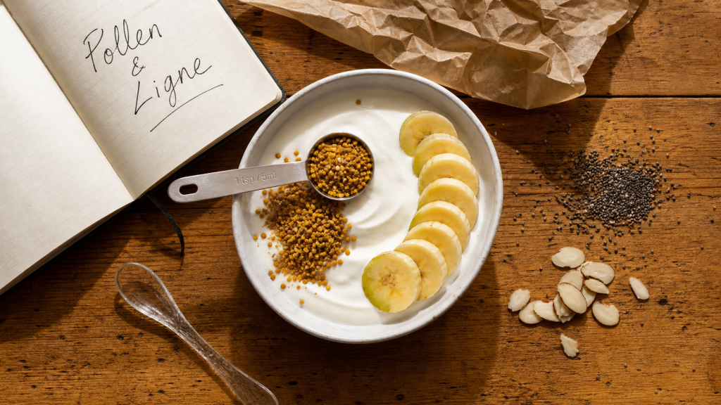 Le pollen fait il grossir ? Pollen d’abeille dans fromage blanc 0%