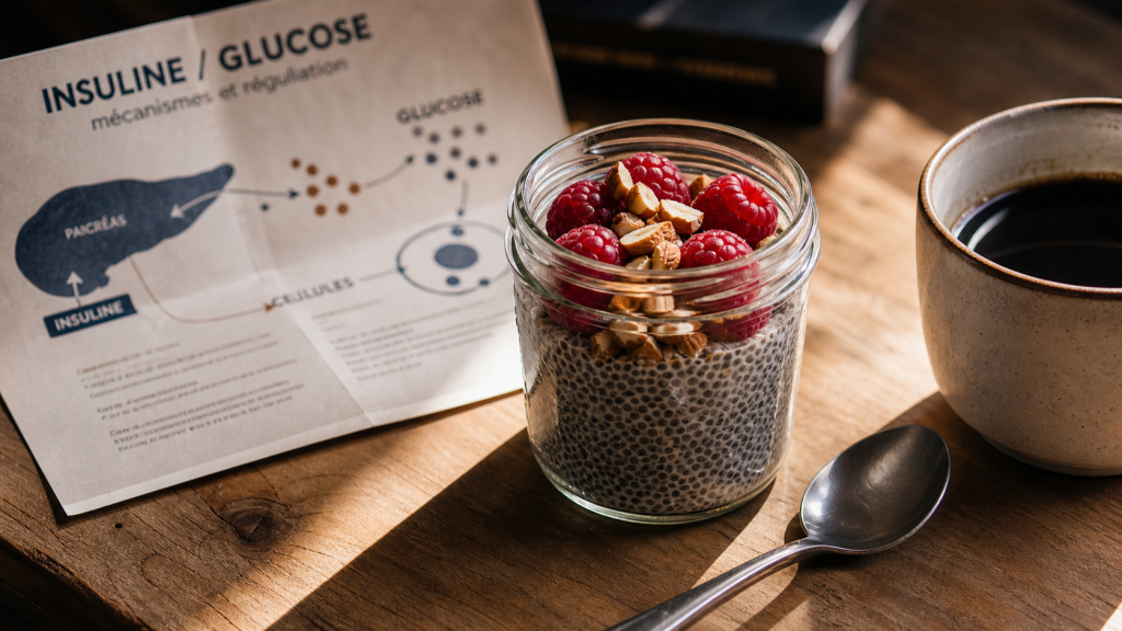 Le sucre fait il grossir : insuline et calories liquides, chia et framboises