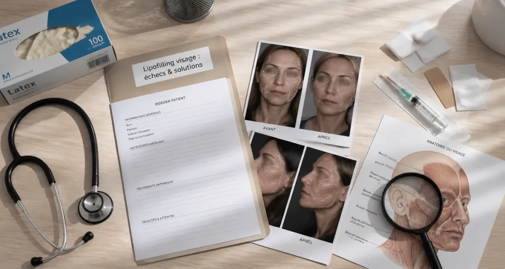 Lipofilling visage raté, dossier médical et photos avant après