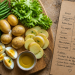 pomme de terre pour regime avec legumes et oeufs