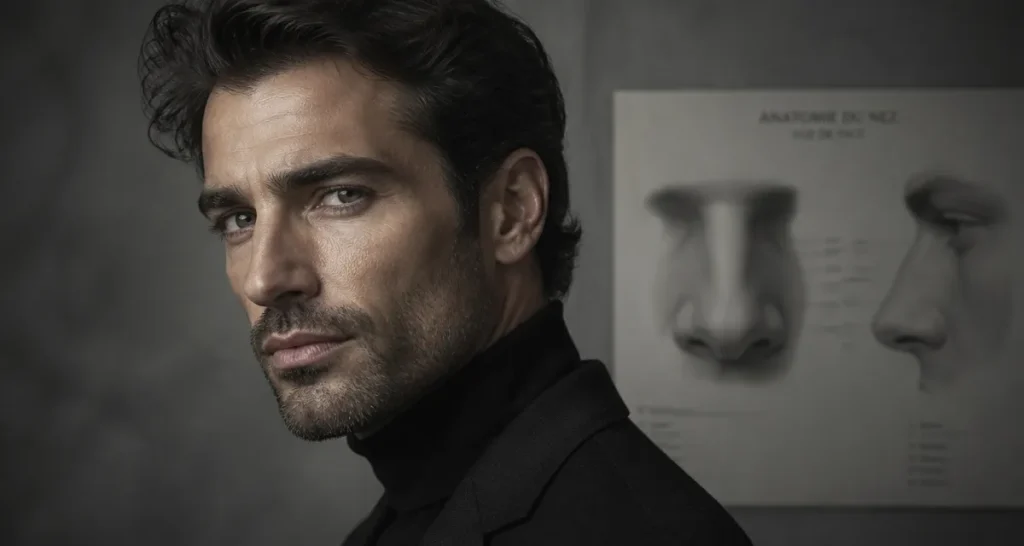 rhinoplastie pour homme visage masculin
