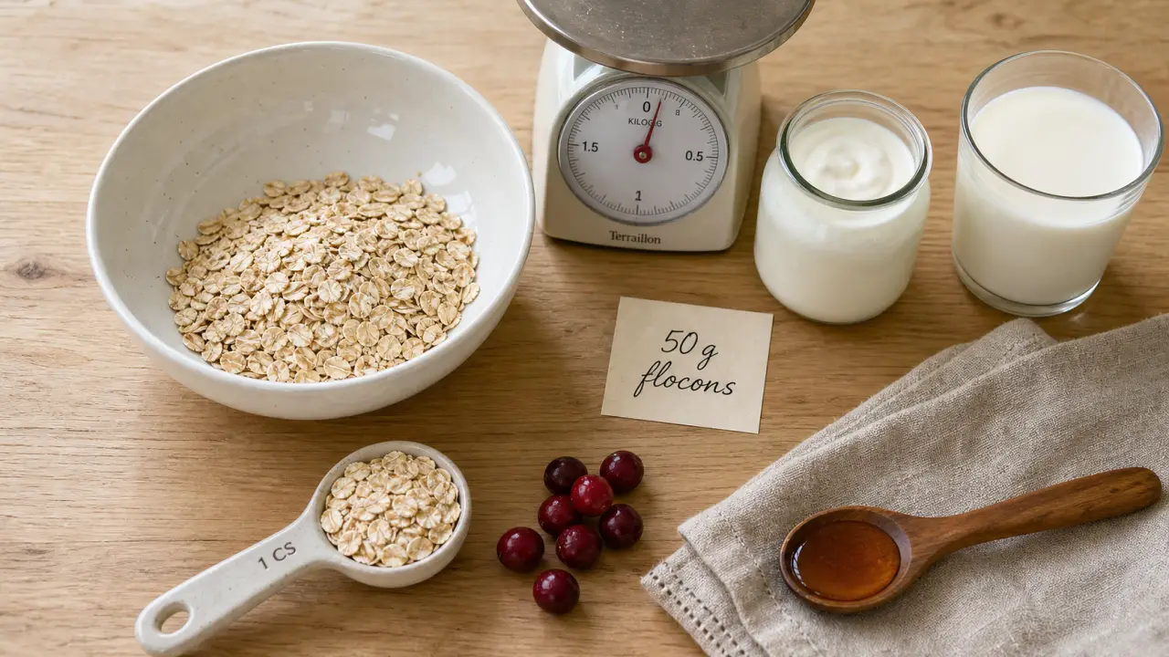 50 g flocon d avoine calorie : flocons d’avoine, miel et fruits rouges