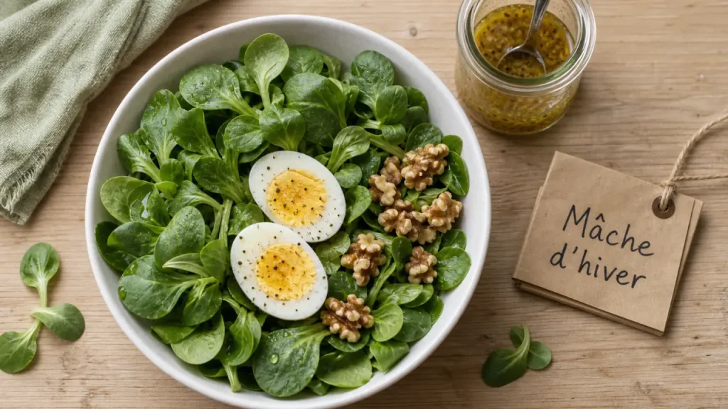 Bienfait de la mâche : 16 kcal, antioxydants, bien la consommer
