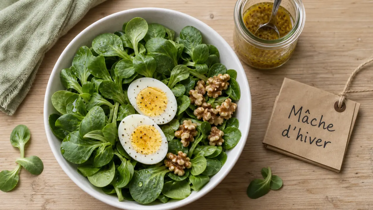 Bienfait de la mâche : 16 kcal, antioxydants, bien la consommer