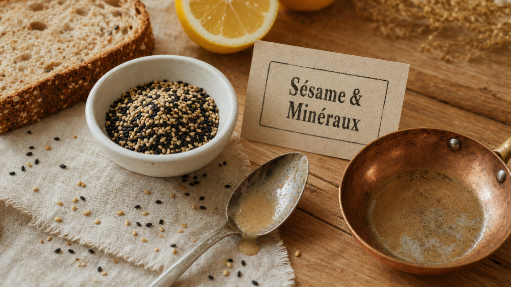 Bienfaits des graines de sesame : calcium, fibres, sésame et précautions
