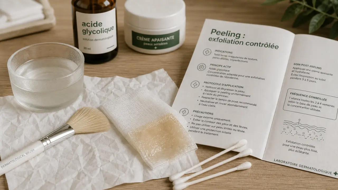 c est quoi un peeling du visage : acides, profondeur, précautions
