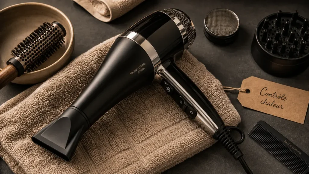 1800W minimum, poids réel et contrôle de la chaleur : le vrai choix d’un sèche-cheveux professionnel