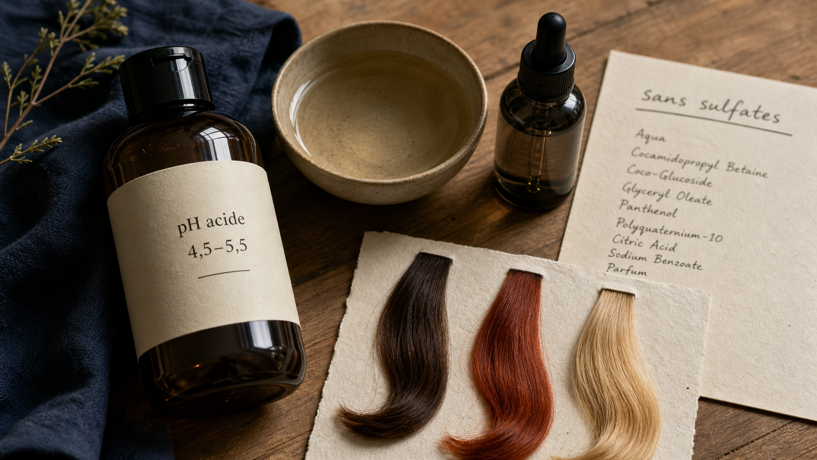 Meilleur shampoing cheveux colorés pH acide pour protéger la couleur