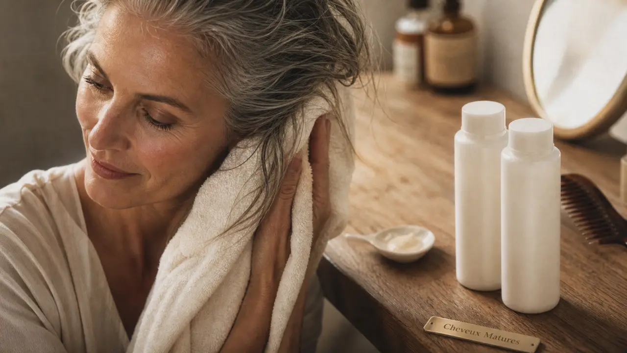 Meilleur shampoing pour cheveux matures : volume, nutrition, anti-jaunissement
