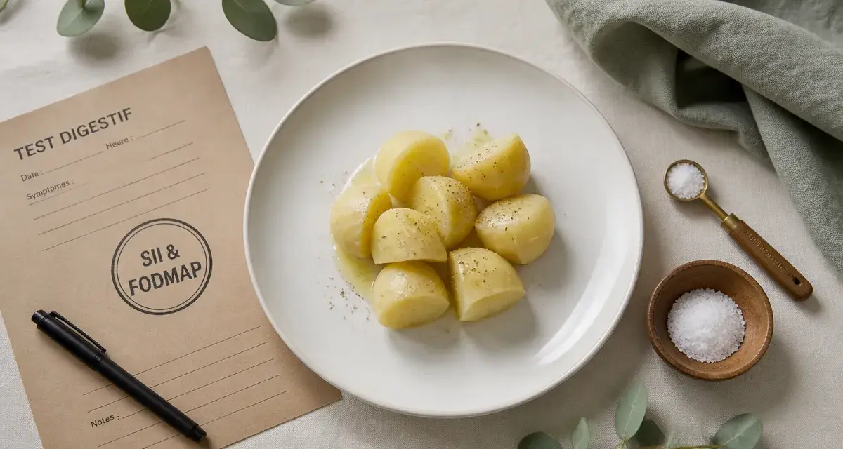 Pomme de terre et intestin irritable : vapeur et test FODMAP