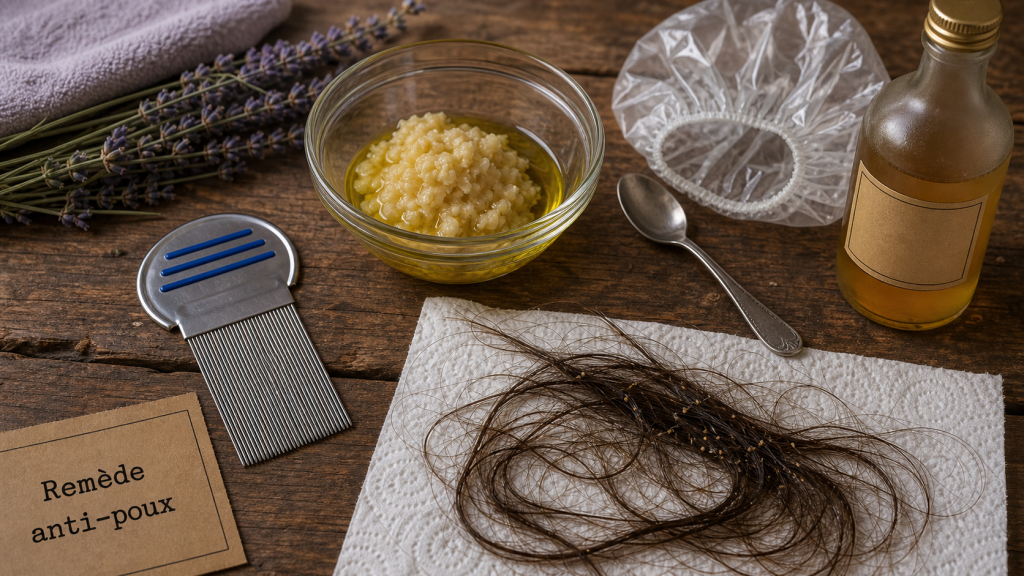 Recette marocaine contre les poux : ail, huile d’olive et vinaigre de cidre