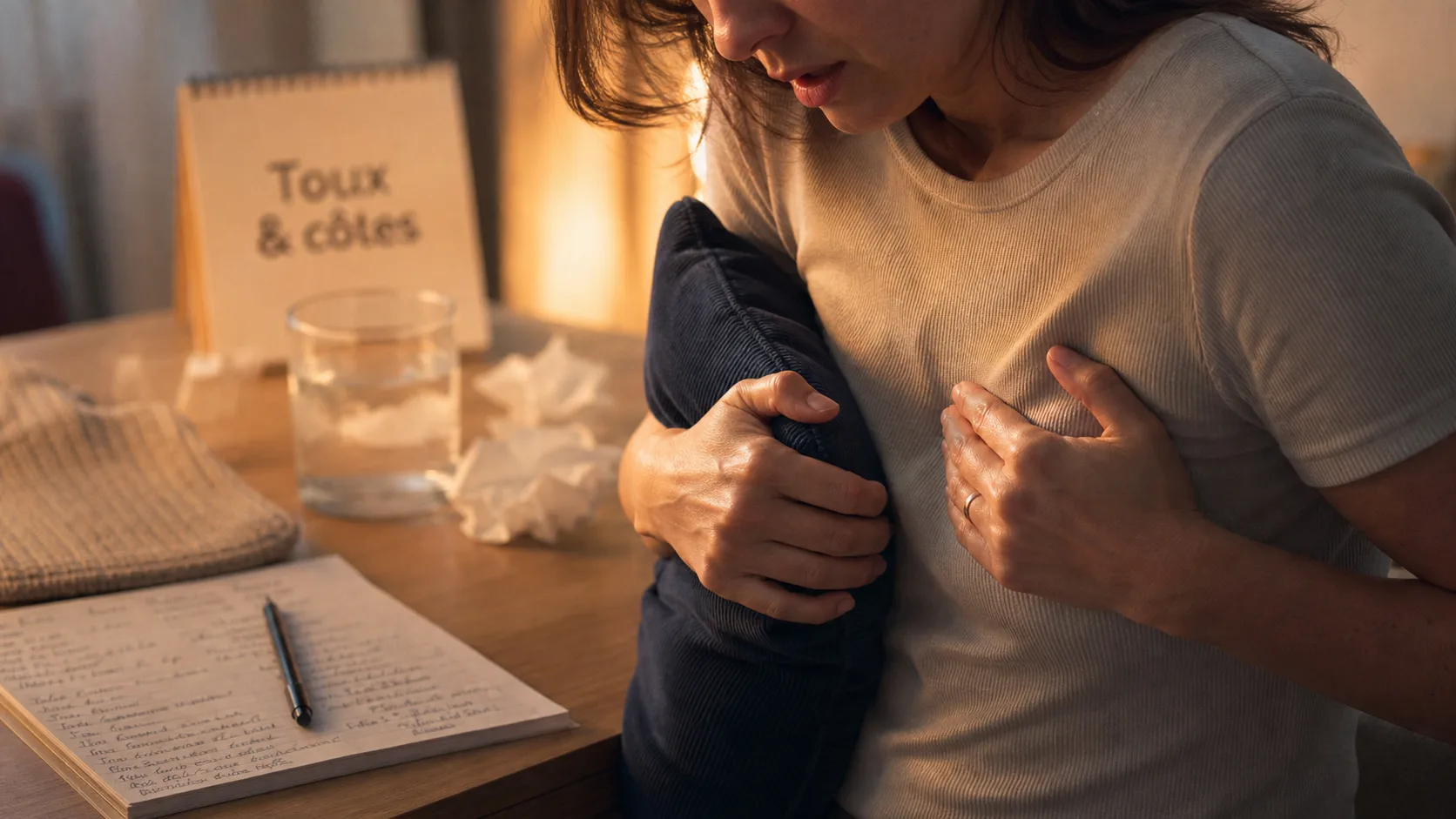 Toux mal aux côtes, douleur des muscles intercostaux