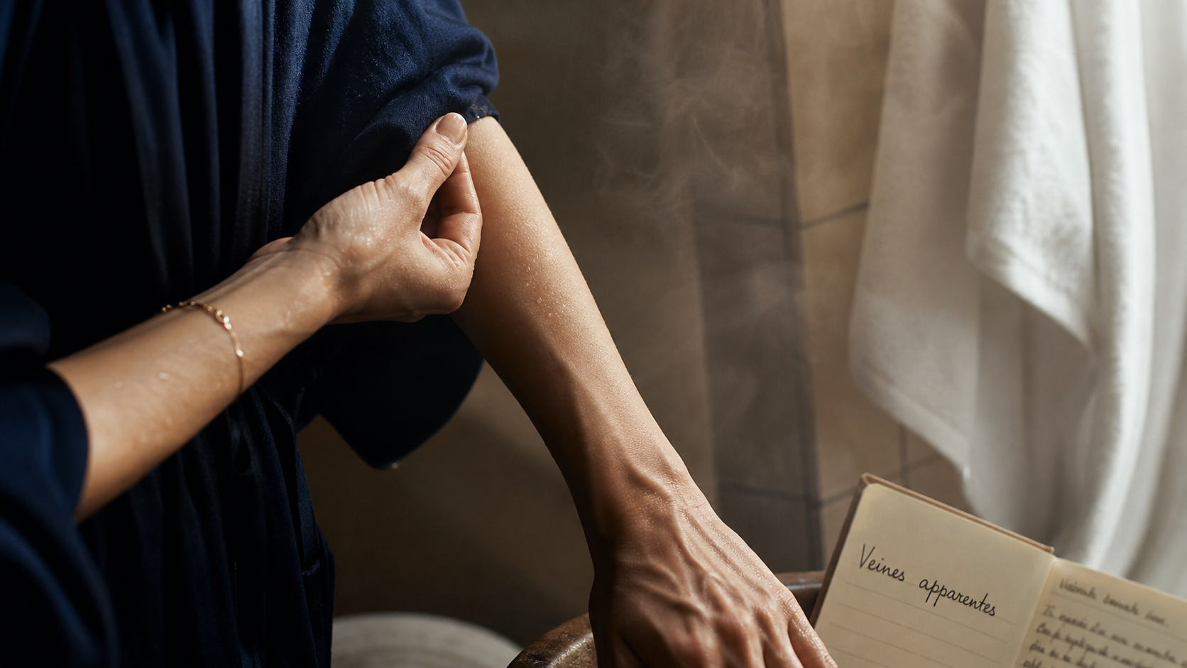 Veines plus visibles que d’habitude, consultation : avant-bras et main